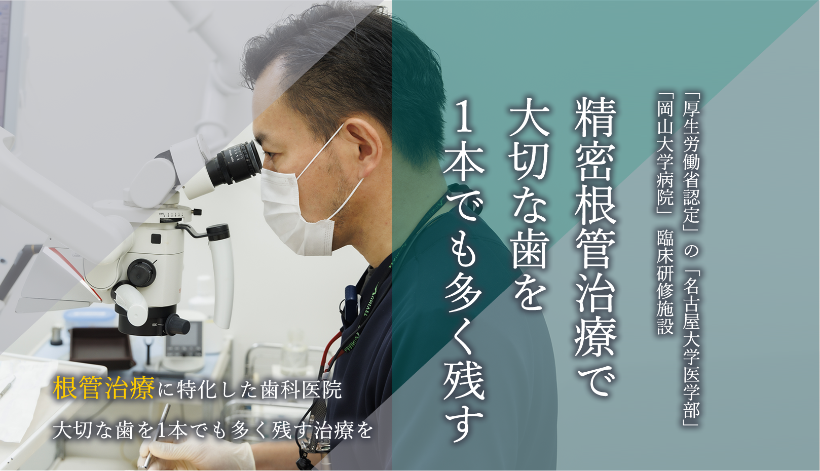 精密根管治療で大切な歯を1本でも多く残す
